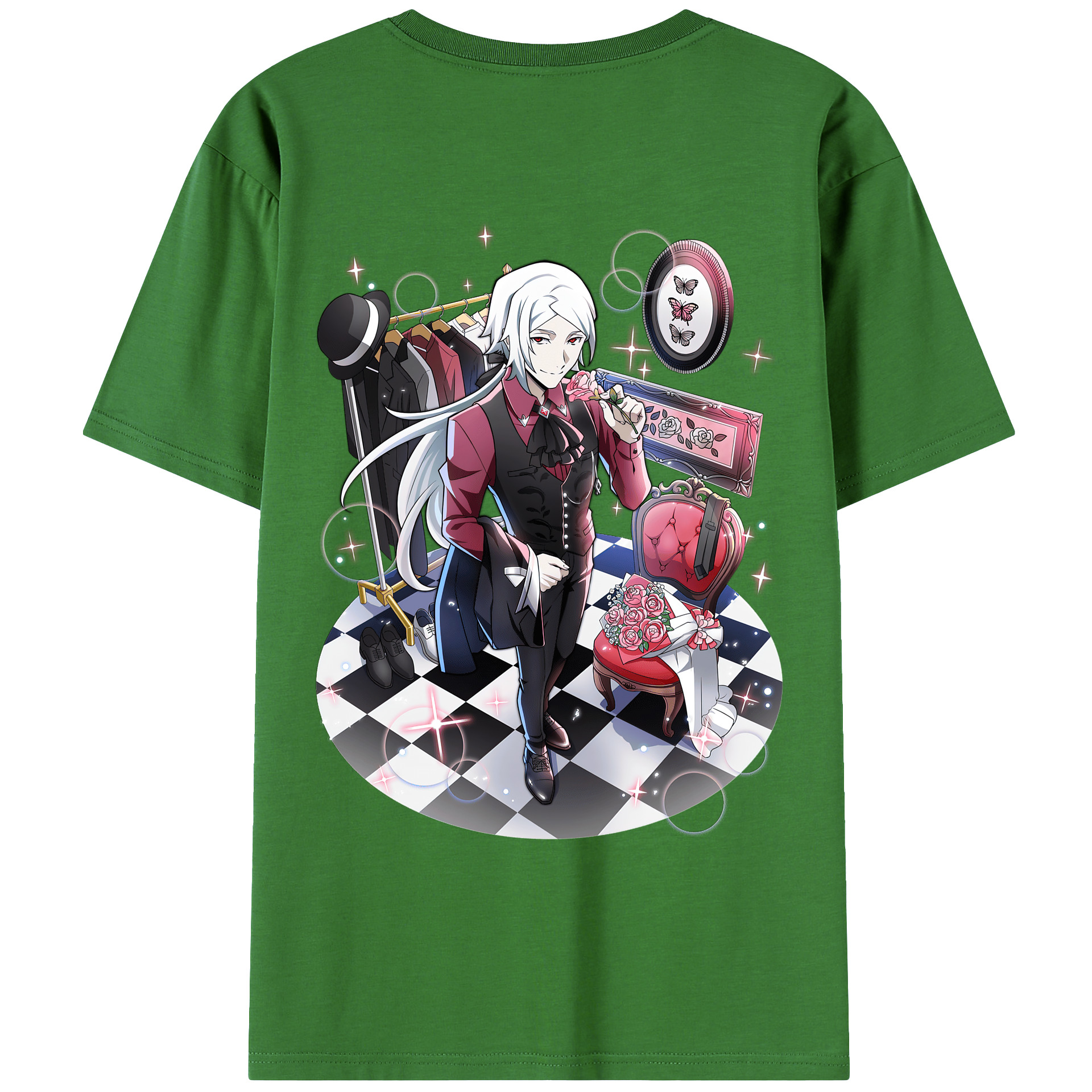 （画像用） 文豪ストレイドッグス Bungo Stray Dogs レディース半袖Tシャツ(バックプリント)